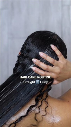 ASMR 7-Step Hair Care Routine: straight to curly (reset) ➿ #asmr #asmrhaircare #haircare