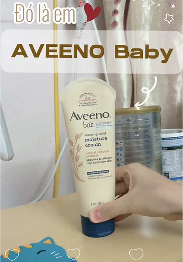 Kem Dưỡng Aveeno Baby Cho Da Khô, Nhạy Cảm 227g Soothing Relief Moisture Cream ##Aveeno#Baby##kemduong##kemduongaveenobaby##Aveenobaby##xuhuong##ConlaDau🍓##fyd##embexiuxiuuuu##embedangyeu#CapCut