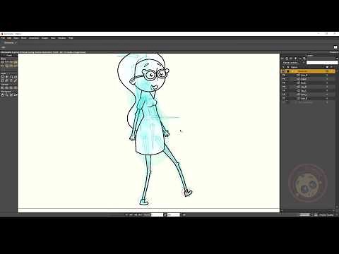 Rigging de un personaje femenino en Moho Pro 12