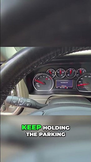 Chevy silverado 2021 brake hack! Enter service mode in seconds. Quick tip #shorts #chevy
