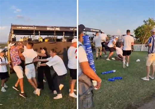 Fists fly at LIV Golf mass brawl [video]