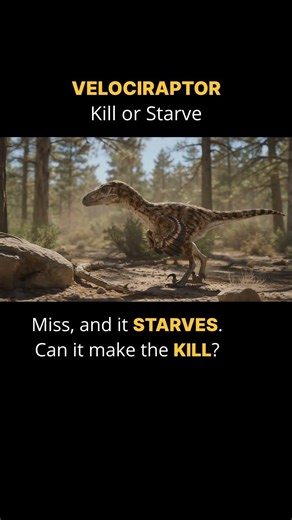 VELOCIRAPTOR: Kill or Starve #shorts #aifilm #dinosaur
