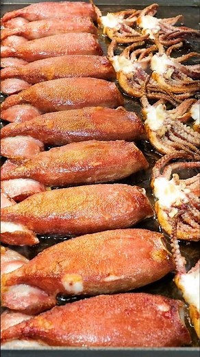 인기 많은 수유시장 오징어 통구이