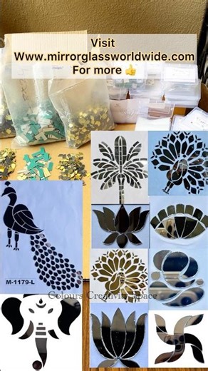 Fancy shape mirror haul #mirrorart #fancymirror #ytshorts #mirrorwork #mirrorartwork #homedecor #diy