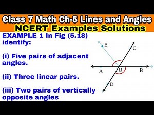 Class 7 Ch-5 Example 1 | Lines and Angles | Chapter 5 | Math NCERT Examples Solutions |CBSE