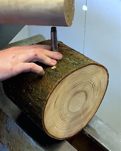 Woodturning Freshly Cut Scott's Pine Log | DIY & Crafts