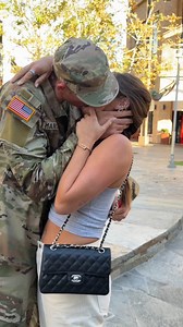 Soldier comes home from deployment to reunite with girlfriend ❤️ Soldier returns home from deployment to reunite with his girlfriend and surprise propose. #couple #love #proposal #blessed | Jamie and Blake