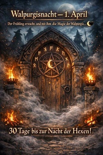 April 1st - Countdown to Walpurgis Night on April 30th, 2026 at the Hexentanzplatz in Thale
