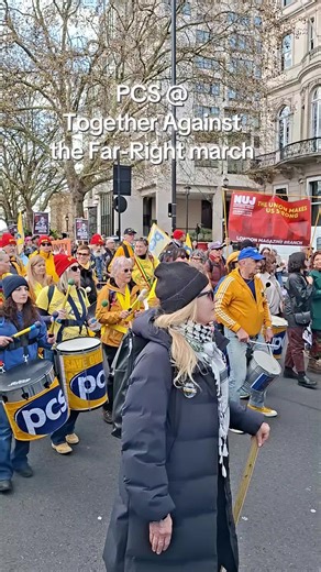 PCS Samba Band at Anti-Far Right March