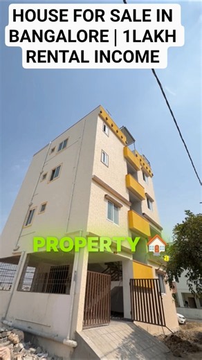🔥HOUSE for SALE in BANGALORE 🤑1Lakh Rental income Property for sale in Bangalore property sale