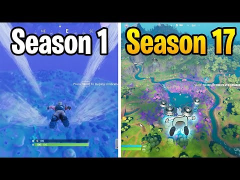 Evolution of Fortnite Battle Royale! (Seasons 1 - 17 Gameplay)