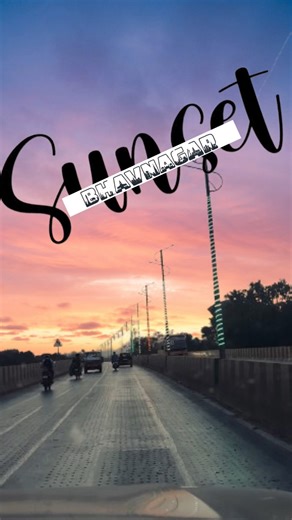 RJ YASH on Instagram: "When you witness this view from the bridge, you don’t just see a sunset—you fall in love with Bhavnagar all over again. ❤️🌅 . #BhavnagarDiaries"