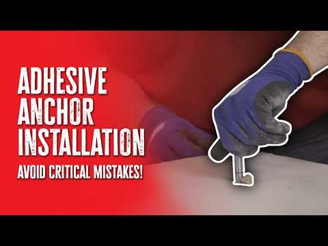 How to Install Adhesive Anchors Correctly | Solid, Hollow and Overhead Applications Step by Step