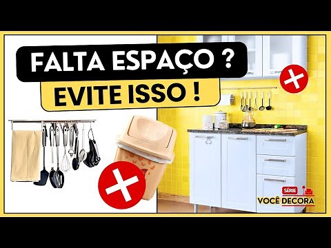 😮Melhores dicas para cozinhas pequenas: 10 ideias para cozinha pequena ficar maior e organizada