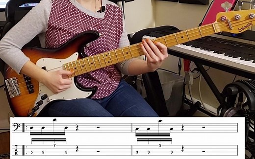 【贝斯自学】Bass slap！练这三条就够了！带谱教学（熟肉）