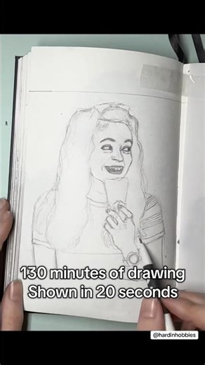 Speed drawing: 130 minutes shown in 20 seconds #drawing #speeddrawing #hyperlapse #art #speedart