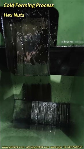 Do you know the hex nuts cold forming process? #shortvideo #machine #machinerychannel #manufacturer