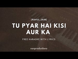 Tu Pyar Hai Kisi Aur Ka | Free Unplugged Karaoke Lyrics | Dil Hai Ke Manta Nahi | Kumar Sanu
