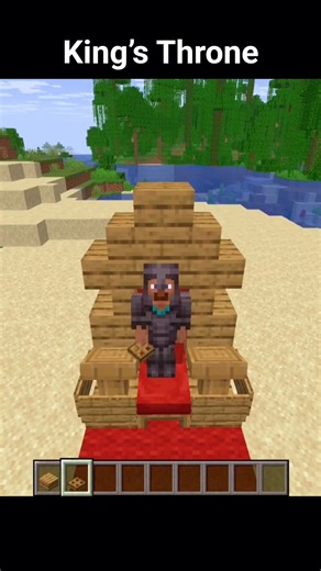 This King’s Throne Looks INSANE 😳 | Minecraft #mctutorial #shortsminecraft #minecraftbuilding