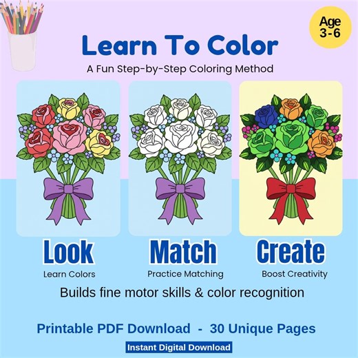 30 Printable Coloring Pages for Kids, Digital Coloring Book, Instant Download Toddler Activity, Creative Art Sheets, Kindergarten Worksheets - Etsy