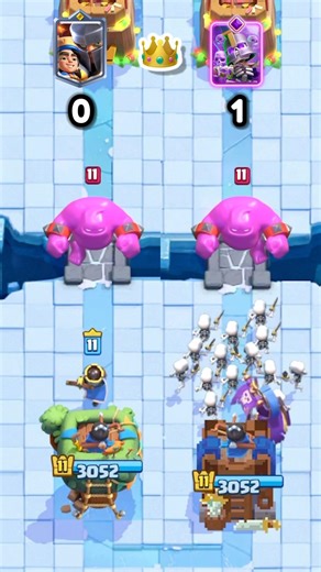 Little Prince vs EVO Skeleton Army 👑💀 | 3 Elixir Damage Battle