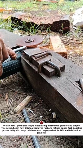 Grinding and Shaping Metal with Homemade Tool – Quick Metalworking Hack