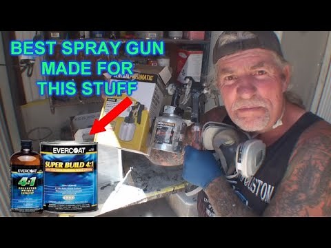Harbor Freight SPRAY GUN Review - Spraying Evercoat Super Build Primer