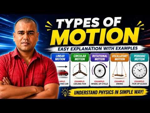 Types of Motion Explained | Linear, Circular, Rotational, Oscillatory & Periodic Motion