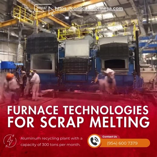 🔥Furnace Technologies for Scrap Melting: Choosing the Right Solution for Each Scrap TypeOptimizing energy efficiency, metal recovery, and overall melting performance.Selecting the right furnace… | Conticast Hormesa USA