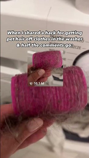 How to remove pet hair in the washing machine #dogmomtips #dogtips