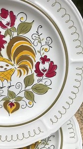 Vintage Mikasa Rooster Dinner Plates (set of 2) - 1970s Terra Stone Heritage Stoneware - Etsy