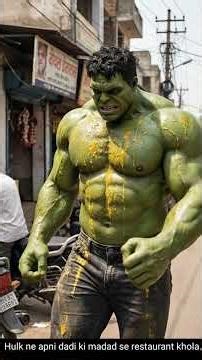 Hulk ne dadi ki madad se restaurant khola #hulk #short