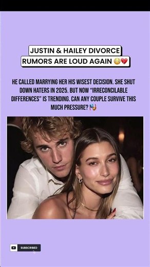 Justin and Hailey Bieber Reportedly in Divorce … #celebrity