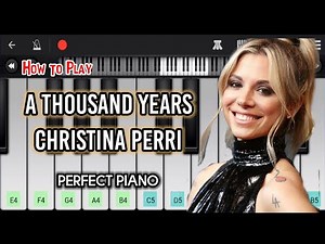 A Thousand Years by Christina Perri • Perfect Piano • Easy Tutorial • How to Play