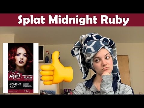Dying Brown Hair Red | Splat Midnight Ruby | No Bleach | & 1 Week Update!