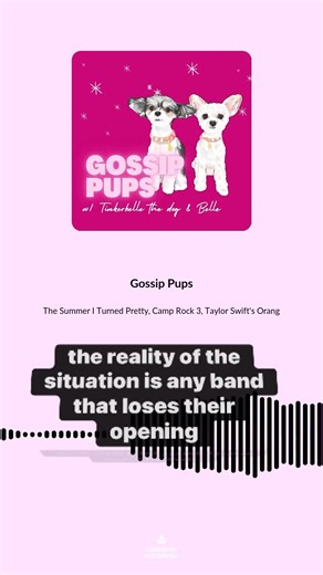 The Gossip Pups are recapping their week and then it's time to spill the tea with... 1) Belle's Banter 2) Pop Culture: Emmy's Recap, Taylor Swift releases orange cardigan, Taylor Swift attends first Kansas City Chiefs Home Game behind bullet proof walls, Camp Rock 3 gets Disnet Greenlight with Jonas Brothers reprising their roles and Demi Lovato executive producing, Melissa Gorga gives update on RHONJ filming status, Crumbl Cookies gets Dirty Sodas, and The Summer I Turned Pretty writer Jenny Ha