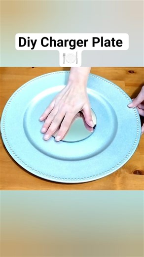 Diy idea💡 using Charger Plate 🍽️ #artandcraft #diy #trending #shorts