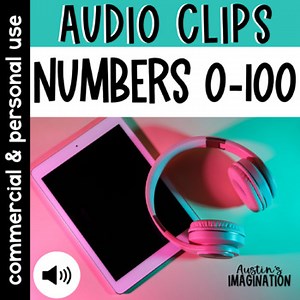 Numbers 0-100 Audio Clips - Audio Files for Commercial Use
