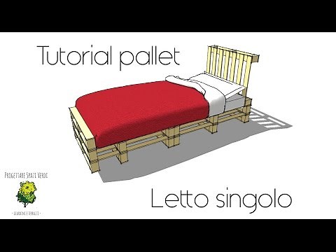 Tutorial fai da te letto pallet - Come costruire un letto singolo con i bancali DIY PALLET