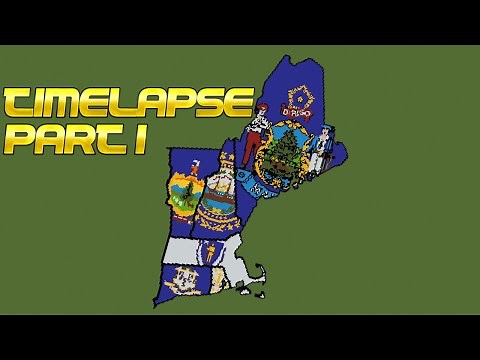 New England - Minecraft US State Flag Map [Part 1]