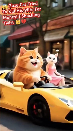 😱 Zuzu Cat Tried To Kill His Wife For Money | Shocking Twist 🐱💔 #shorts #shortvideo #viral #trending