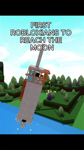 FIRST ROBLOXIANS TO REACH THE MOON #roblox #viral