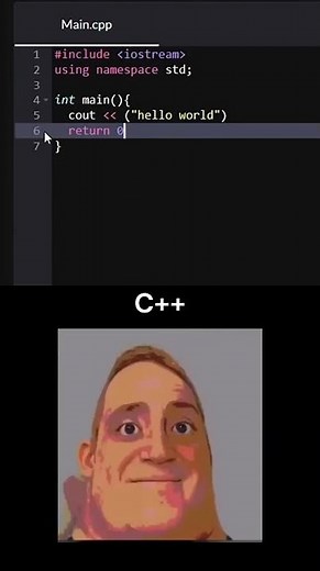 Hello World in different Languages #programmer #cpp #python #java #javascript #helloworld #c #ai