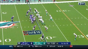 Josh Allen shows pinpoint accuracy on loft pass to Beasley
