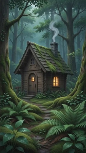 🌧️ Rain on a Tiny Forest Cabin 🌲 | Soft Piano & Cozy Ghibli Ambience ☁️🎹