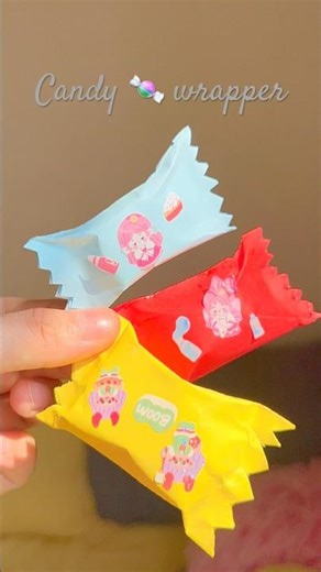 candy 🍬 Gift wrap #diy #amy #papercraft #viralvideo #viral #handmade #craft #candy #wrap #wrapping