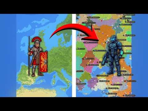 100,000 Years in EUROPE - Worldbox Timelapse