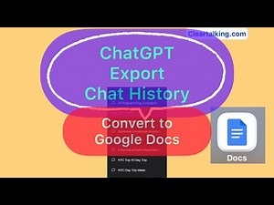 ChatGPT: How to Export Your Chat History into Google Docs? #chatgpt #gpt