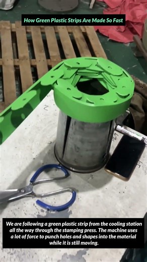 How Green Plastic Strips Are Made So Fast