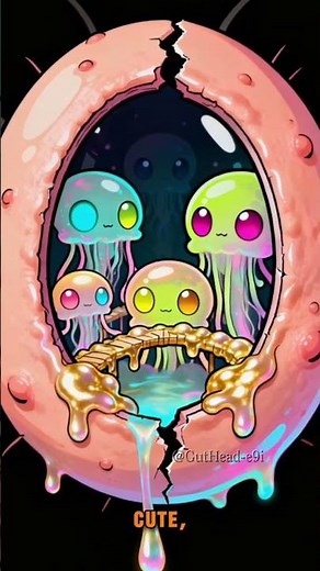 A Giant Pimple Hiding ALIENS Inside? #weirdanimation #alieninside #grossbutfunny #weirdstuff #shorts
